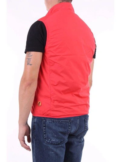 Shop Save The Duck Men's Red Polyester Vest