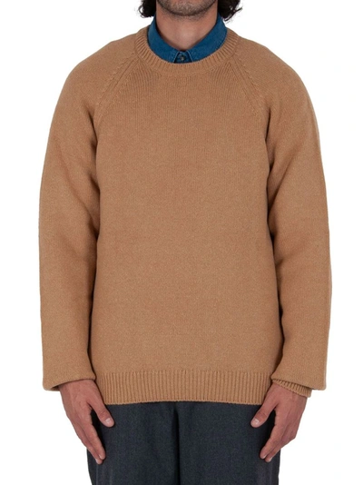 Shop A.p.c. Men's Beige Wool Sweater