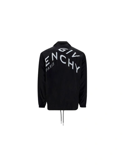 Shop Givenchy Men's Black Polyester Outerwear Jacket