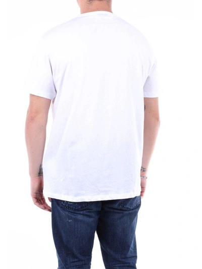 Shop Karl Lagerfeld Men's White Cotton T-shirt