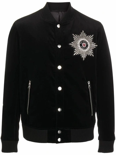 Shop Balmain Men's Black Cotton Jacket