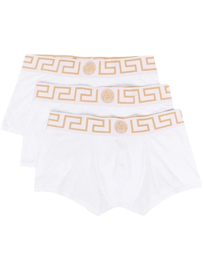 Shop Versace Men's White Cotton Boxer