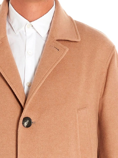 Shop Brunello Cucinelli Men's Beige Cashmere Coat