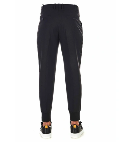 Shop Neil Barrett Men's Black Polyester Pants