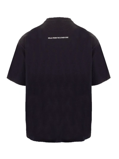 Shop Balenciaga Men's Black Cotton T-shirt