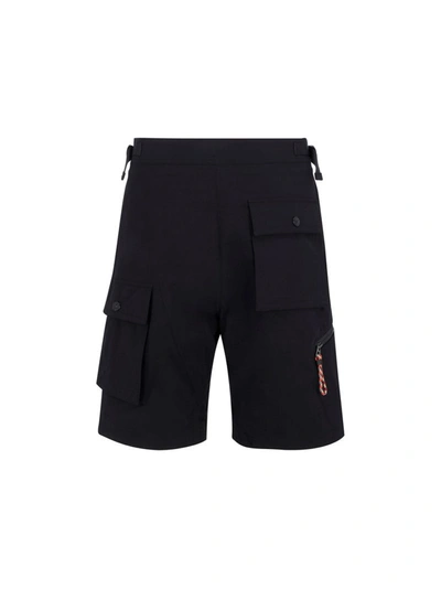 Shop Burberry Men's Black Cotton Shorts