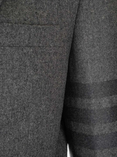 Shop Thom Browne Men's Grey Other Materials Jacket