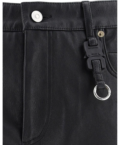 Shop Alyx Men's Black Leather Pants