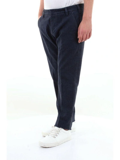 Shop Entre Amis Men's Blue Cotton Pants