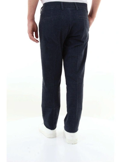 Shop Entre Amis Men's Blue Cotton Pants