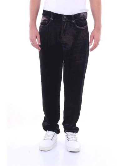 Shop Saint Laurent Men's Purple Viscose Pants