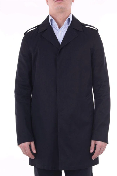 Shop Saint Laurent Men's Black Polyester Trench Coat