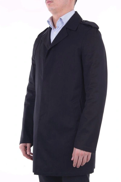 Shop Saint Laurent Men's Black Polyester Trench Coat