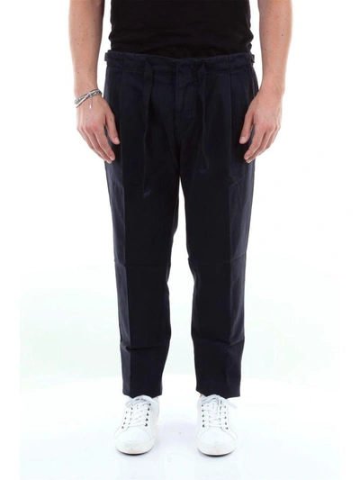 Shop Entre Amis Men's Blue Cotton Pants