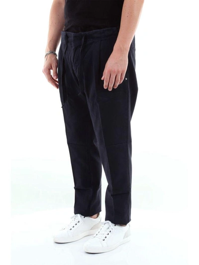 Shop Entre Amis Men's Blue Cotton Pants