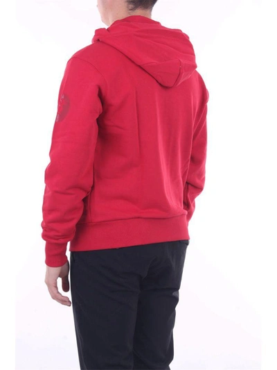 Shop Save The Duck Men's Red Cotton Sweatshirt