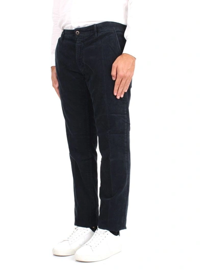 Shop Incotex Men's Blue Cotton Pants