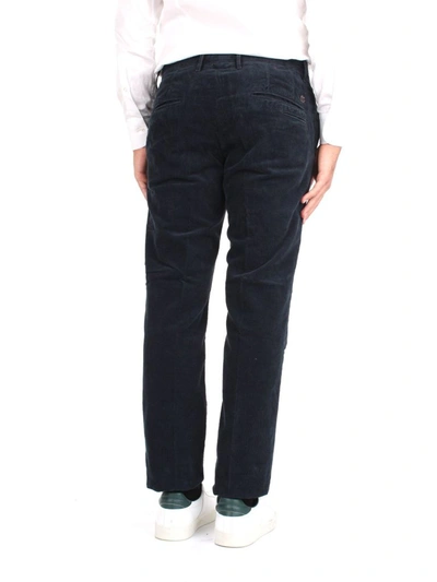 Shop Incotex Men's Blue Cotton Pants