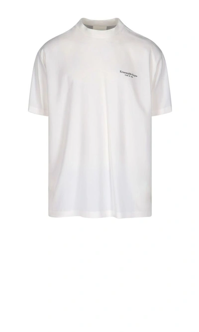 Shop Fear Of God Men's White Viscose T-shirt