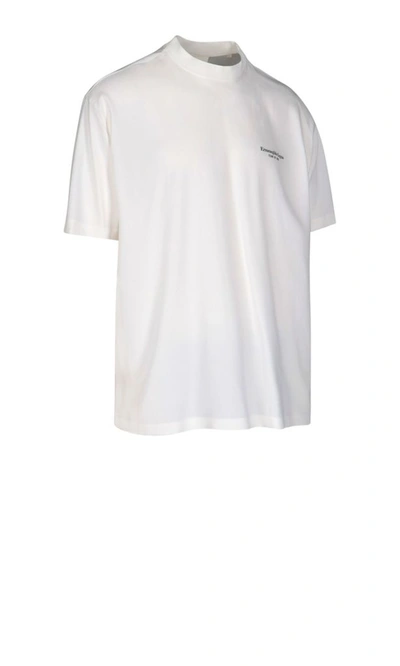 Shop Fear Of God Men's White Viscose T-shirt