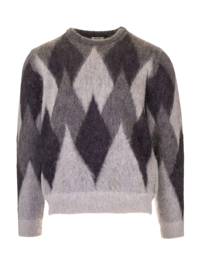 Shop Celine Céline Men's Grey Wool Sweater