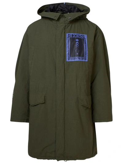 Shop Mcq By Alexander Mcqueen Men's Green Cotton Trench Coat