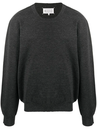 Shop Maison Margiela Men's Grey Wool Sweater