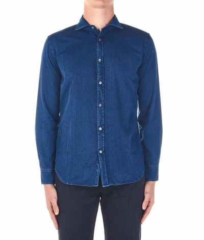 Shop Jacob Cohen Men's Blue Shirt