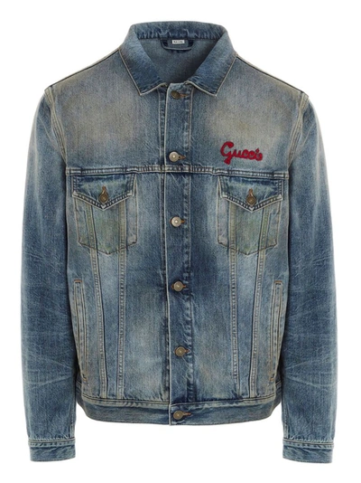 Shop Gucci Men's Light Blue Outerwear Jacket