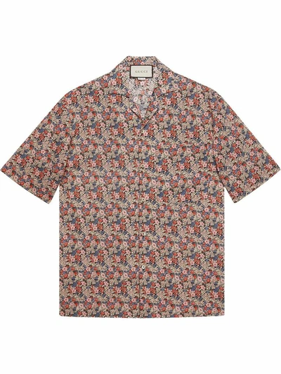 Shop Gucci Men's Multicolor Cotton Shirt