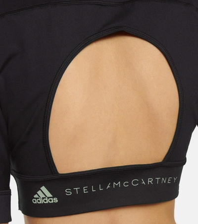 Shop Adidas By Stella Mccartney Truestrength Crop Top In Black