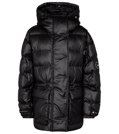 Shop Adidas By Stella Mccartney Oversized Puffer Jacket In Black