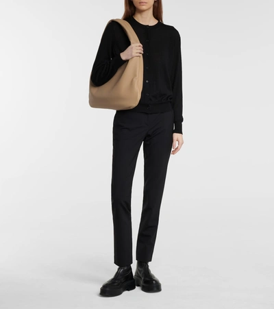 The Row Essentials Battersea Cashmere Cardigan In Black