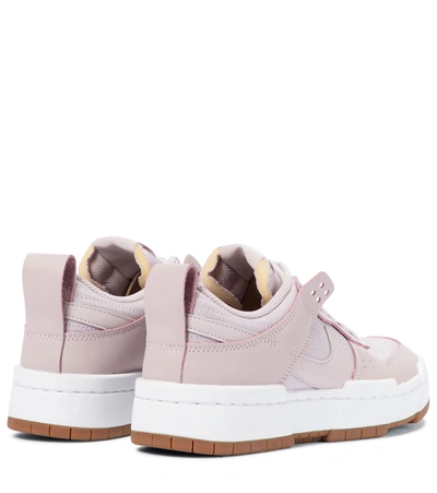 Shop Nike Dunk Disrupt Leather Sneakers In Pink