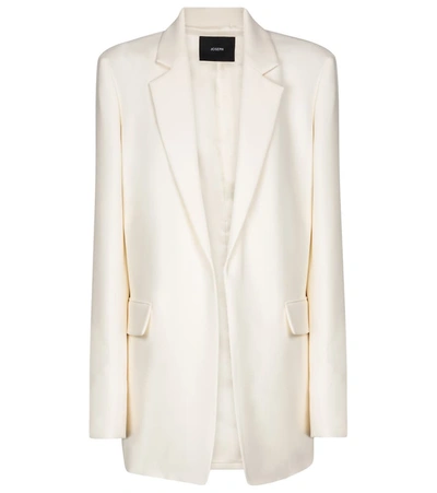 Shop Joseph Joan Stretch-cady Blazer In White