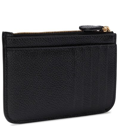 Shop Balenciaga Cash Leather Wallet In Black