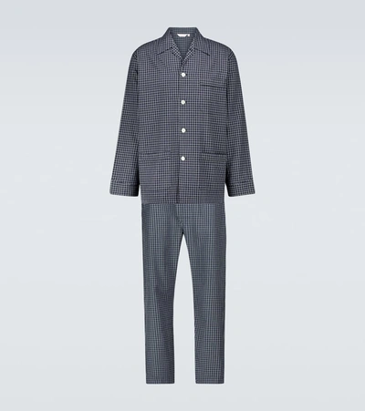 Shop Derek Rose Braemar Pajama Set In Blue