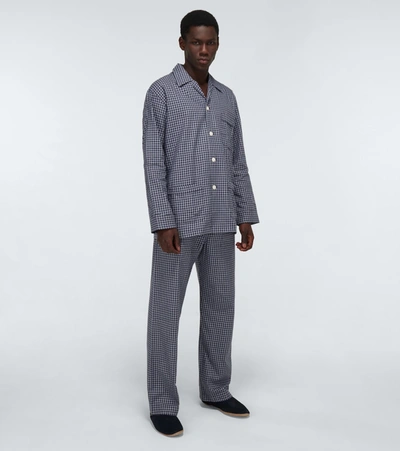 Shop Derek Rose Braemar Pajama Set In Blue