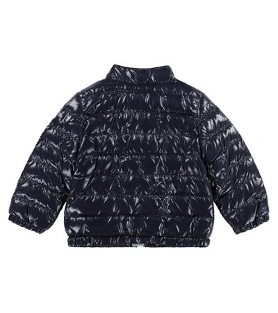 Shop Moncler Baby Alipos Down Jacket In Blue