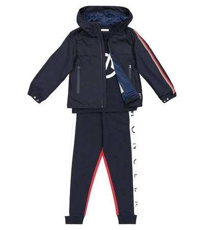 Shop Moncler Vaug Hooded Jacket In Blue