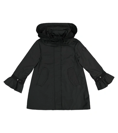 Shop Moncler Athelas Hooded Coat In Black