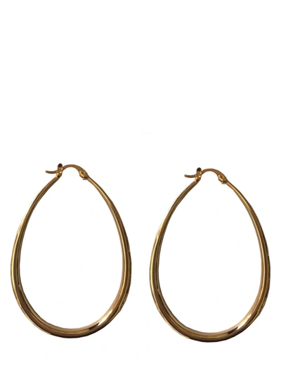 Shop Acchitto Big Size Teardrop-shaped Stilla Earrings In Gold