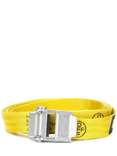 Shop Off-white 2.0 Industrial Belt In Yellow