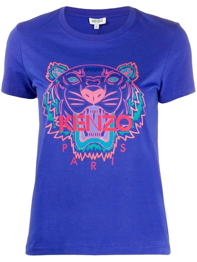 Shop Kenzo Holiday Capsule Tiger T-shirt In Purple