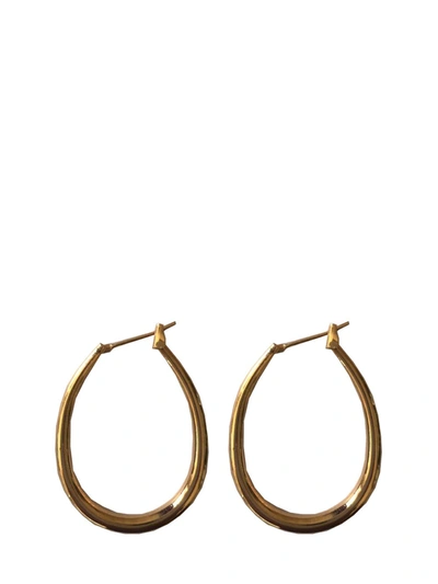 Shop Acchitto Small Teardrop-shaped Stilla Earrings In Gold