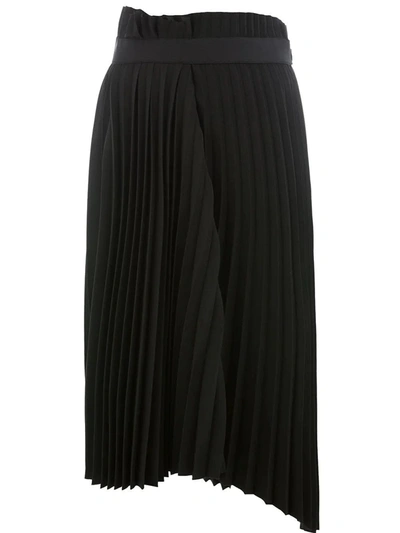 Shop Balenciaga Fancy Pleated Skirt In Black