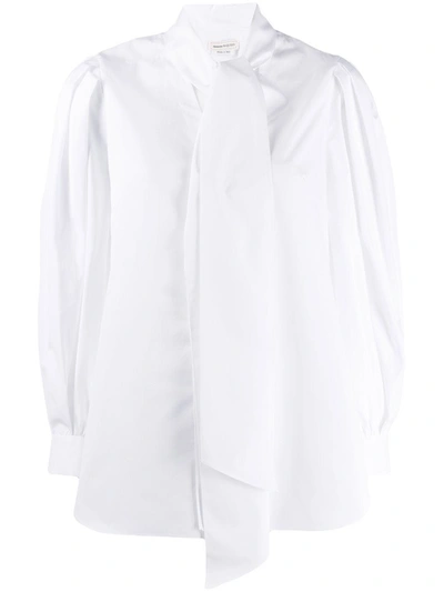 Shop Alexander Mcqueen Puffed Sleeves Shirt In White