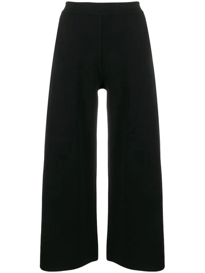 Shop Stella Mccartney High-waisted Culottes In Black