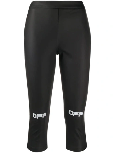 Shop Off-white Active Capri Pants In Black