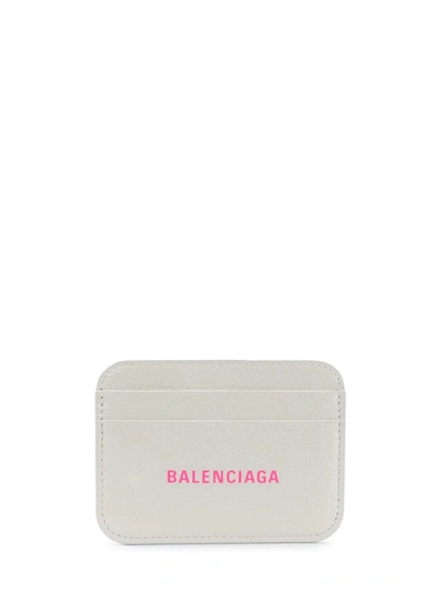 Shop Balenciaga Cash Card Holder In White